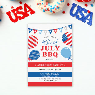 愛国気球7月BBQパーティー4日 招待状