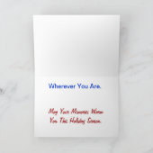 愛国水カラークリスマスカード – バージョン。5 シーズンカード (内部)