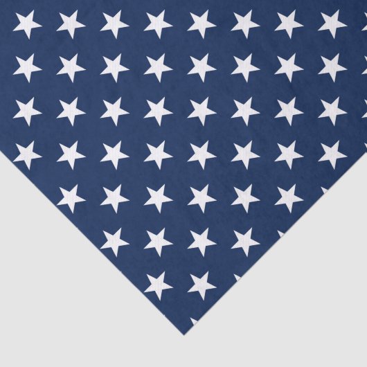 愛国海軍ブルーUSA国旗の星模様 薄葉紙 (詳細)