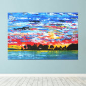 愛国港 キャンバスプリント (インサイチュ (ウッドフロア))