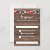 愛国照明7月4日バナーの応答 出欠カード (正面)