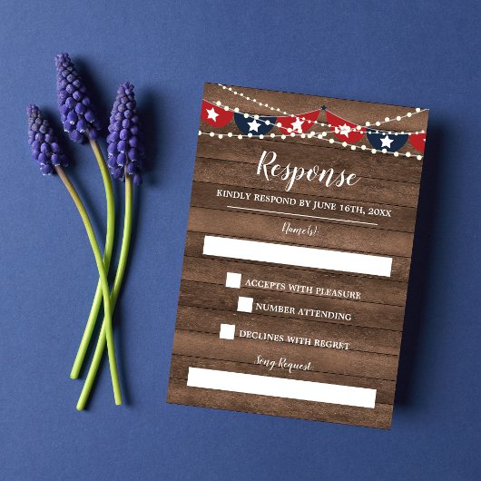 愛国照明7月4日バナーの応答 出欠カード