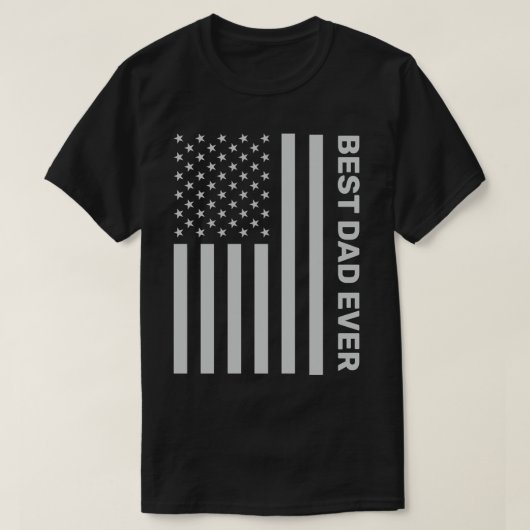 愛国父パーソナライズされた日米国国旗 Tシャツ (デザイン正面)