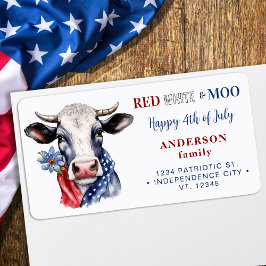 愛国牛第4位の7月ファーム差出人住所 ラベル