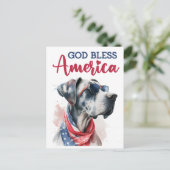 愛国犬の偉大なダン ポストカード (スタンド正面)