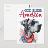 愛国犬の偉大なダン ポストカード (正面/裏面)