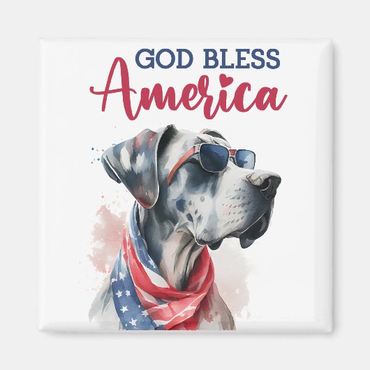 愛国犬の偉大なダン マグネット (正面)