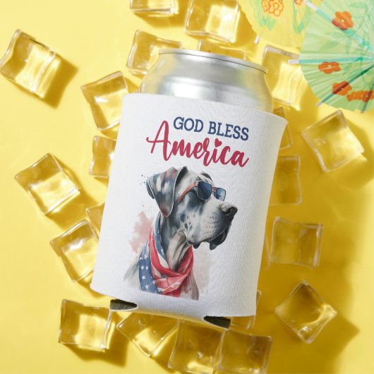 愛国犬の偉大なダン 缶クーラー (インサイチュ 夏)