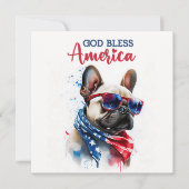 愛国犬フランスの- 7月4日 シーズンカード (正面)