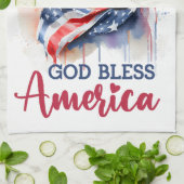 愛国犬ロットワイラー キッチンタオル (折り畳み)