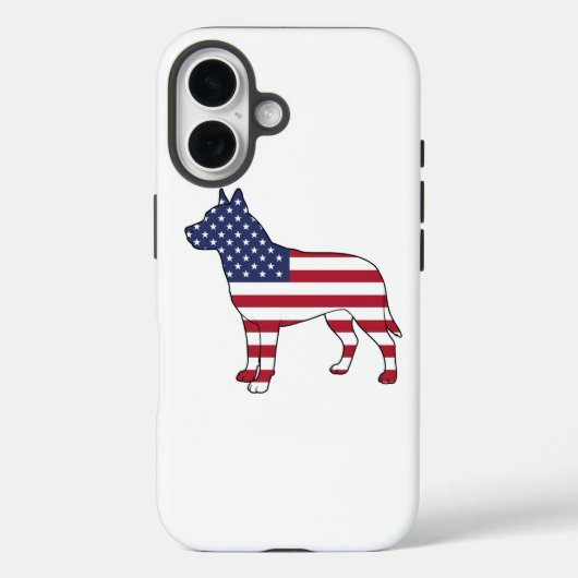 愛国犬愛米国国旗のデザイン7月4日 Case-Mate iPhoneケース (裏面)