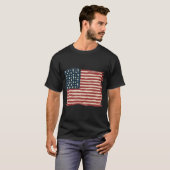 愛国犬愛米国国旗 Tシャツ (正面フル)