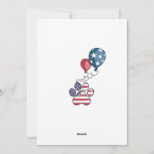 愛国犬 – オーストラリアの羊飼い7月カードの4日 シーズンカード (裏面)