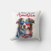 愛国犬 – オーストラリアの羊飼い クッション (正面)