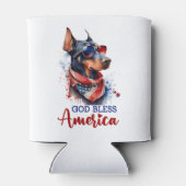 愛国犬 – ドベルマン 缶クーラー (裏面)