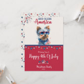 愛国犬 – 7月のヨークシャーテリア4thカード カード (正面/裏面インサイチュ)