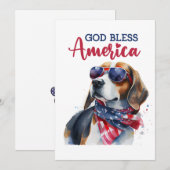 愛国犬 – 7月4日カード シーズンカード (正面/裏面)