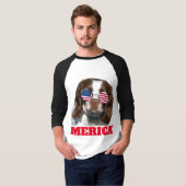 愛国犬Tシャツ Tシャツ (正面フル)
