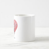愛国猫モノグラム コーヒーマグカップ (中央)
