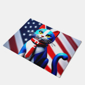 愛国猫 ドアマット (アングル)