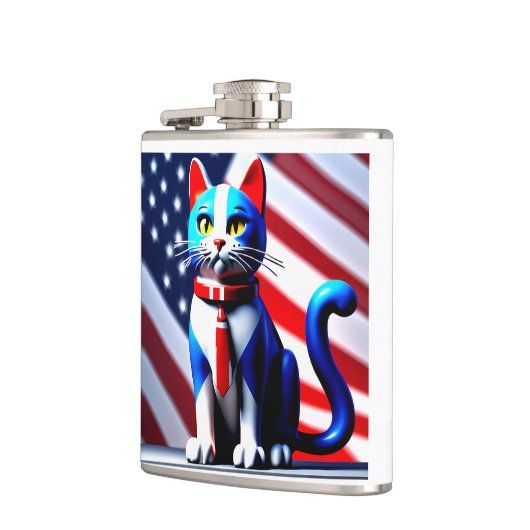 愛国猫 フラスク (左)