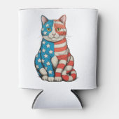 愛国猫 4th Of July 250周年記念日 缶クーラー (正面)