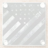 愛国産業米国国旗 ガラスコースター (裏面)