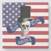 愛国的おもしろいなアメリカ人 ストーンコースター (正面)