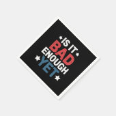 愛国的おもしろいな政治は十分に悪いのか スタンダードカクテルナプキン (角)