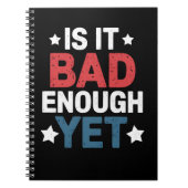 愛国的おもしろいな政治は十分に悪いのか ノートブック (正面)