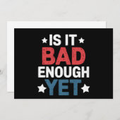 愛国的おもしろいな政治は十分に悪いのか 招待状 (正面/裏面)