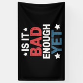 愛国的おもしろいな政治は十分に悪いのか 横断幕 (縦)