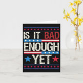 愛国的おもしろいな政治的立場は十分に悪いのか カード (黄色い花)