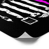 愛国的おもしろいPca Usa国旗のナースウィークギフト4th ポスター (角)