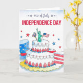 愛国的お祝い カード (黄色い花)