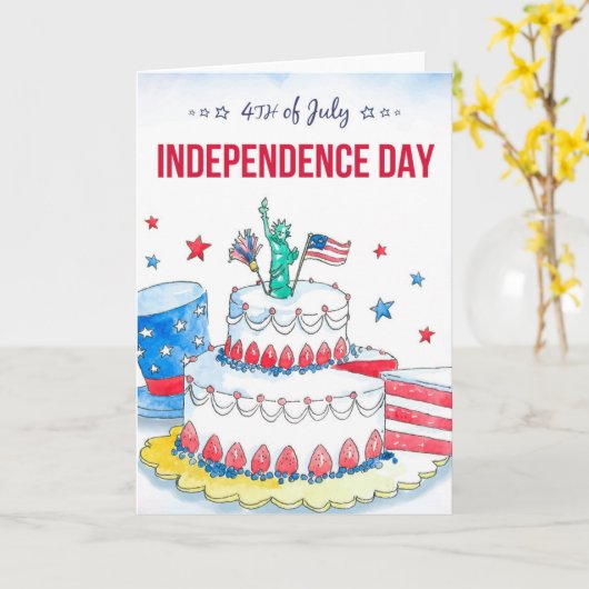 愛国的お祝い カード (黄色い花)