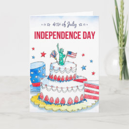 愛国的お祝い カード