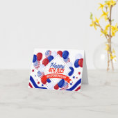 愛国的お祝い カード (黄色い花)