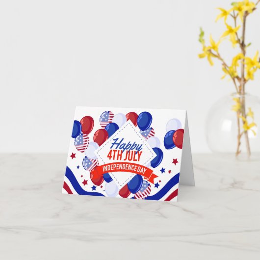 愛国的お祝い カード (黄色い花)