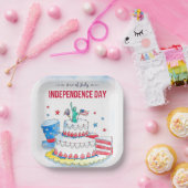 愛国的お祝い ペーパープレート (パーティー)