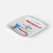 愛国的お祝い ペーパープレート (傾斜あり)