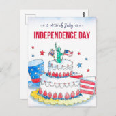 愛国的お祝い ポストカード (正面/裏面)