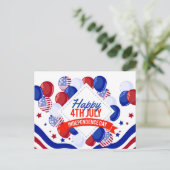 愛国的お祝い ポストカード (スタンド正面)