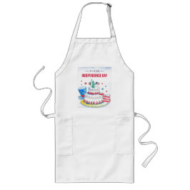 愛国的お祝い ロングエプロン