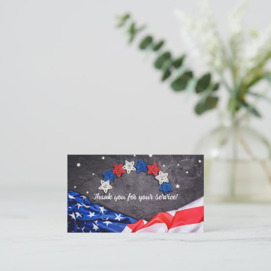 愛国的お祝い 名刺 (スタンド正面)