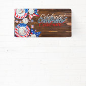 愛国的お祝い 横断幕 (インサイチュ)