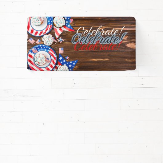 愛国的お祝い 横断幕 (インサイチュ)