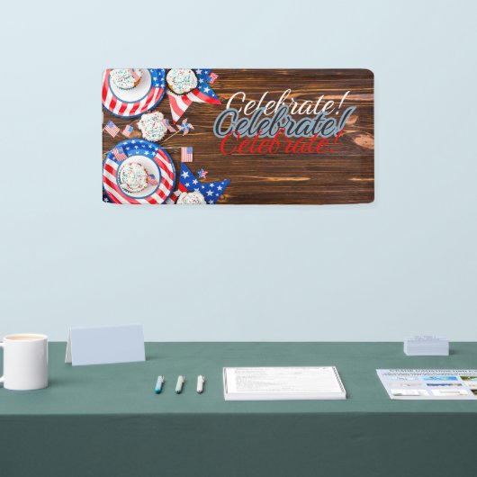 愛国的お祝い 横断幕 (トレードショー)