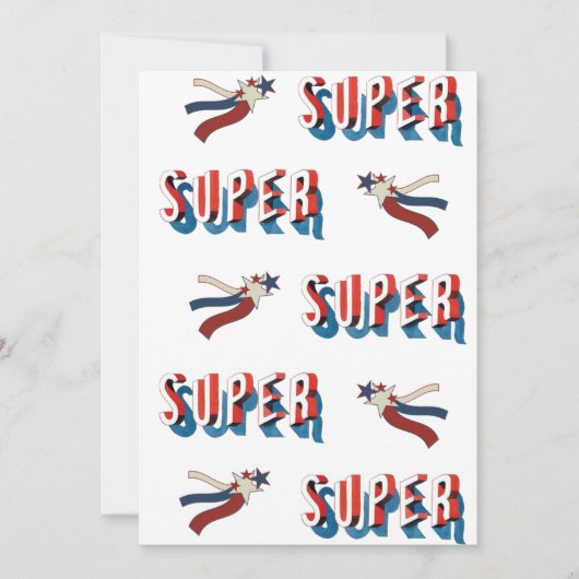 愛国的すごいスター賞授賞式招待状 招待状 (正面)