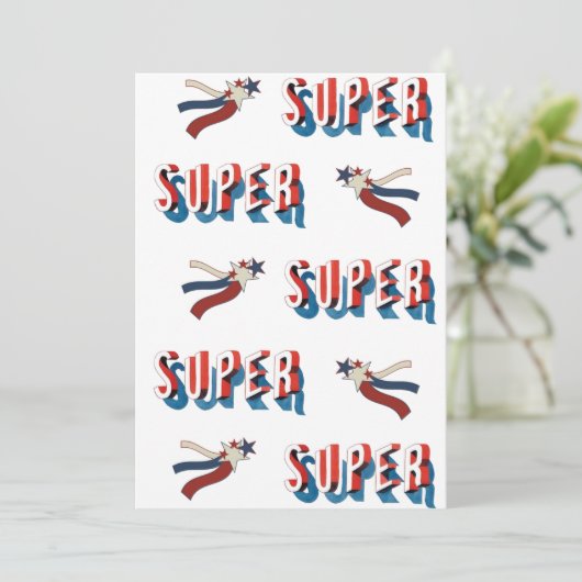 愛国的すごいスター賞授賞式招待状 招待状 (スタンド正面)